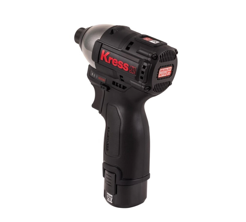 Винтоверт ударный KRESS KU203 12V 140 Нм бесщеточный аккумуляторный — детальное фото